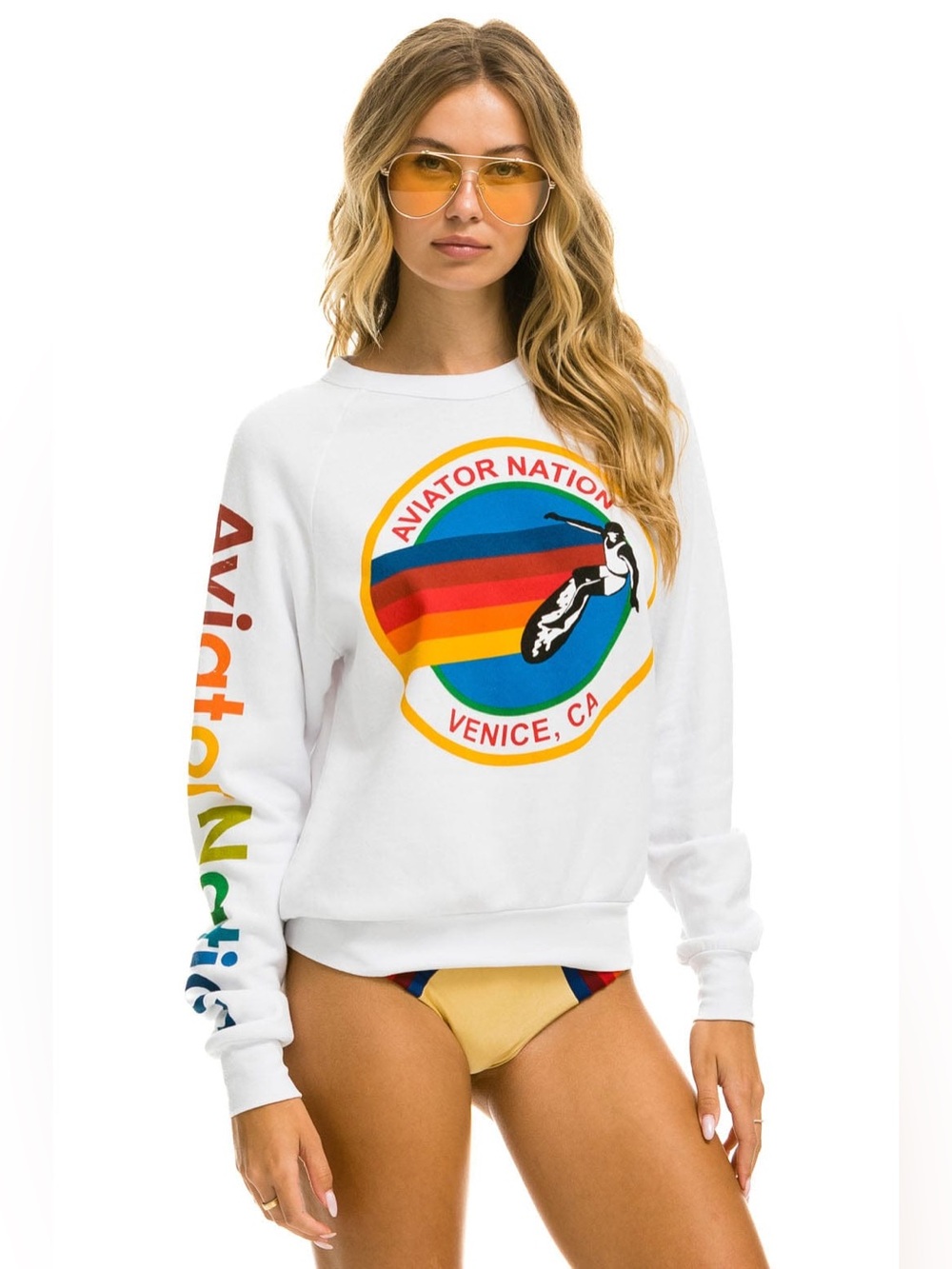 AVIATOR NATION | ✨NEW✨ Sweatshirt in White - Picture 2 of 5